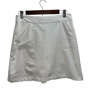 Peter Millar Wicking White Skort Size 4 Performance UPF Tennis Golf